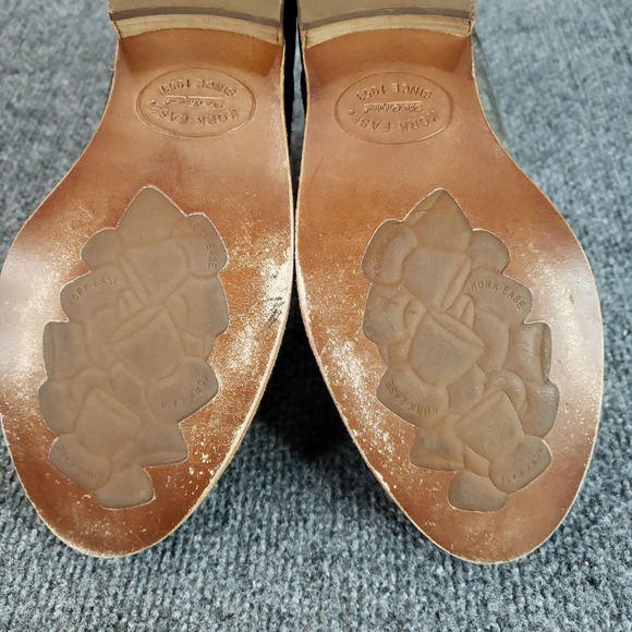 Kork-Ease Boots Womens Size 8.5 Gray Suede Leather Ankle Booties Zipper - Picture 9 of 14